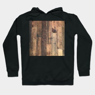 primitive farmhouse western country hickory brown barn wood Hoodie